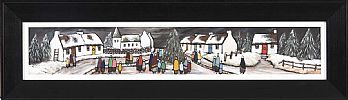 CHRISTMAS IN THE VILLAGE by Irish School at Ross's Online Art Auctions