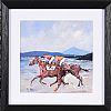 HORSES RACING ON DOWNINGS BEACH by Sean Lorinyenko at Ross's Online Art Auctions
