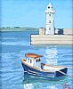 DONAGHADEE LIGHTHOUSE by Dan Darcy at Ross's Online Art Auctions