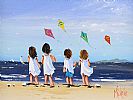FRIENDS & KITES by Michelle Carlin at Ross's Online Art Auctions