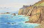LANDS END, CORNWALL by Robert Cresswell Boak ARCA at Ross's Online Art Auctions