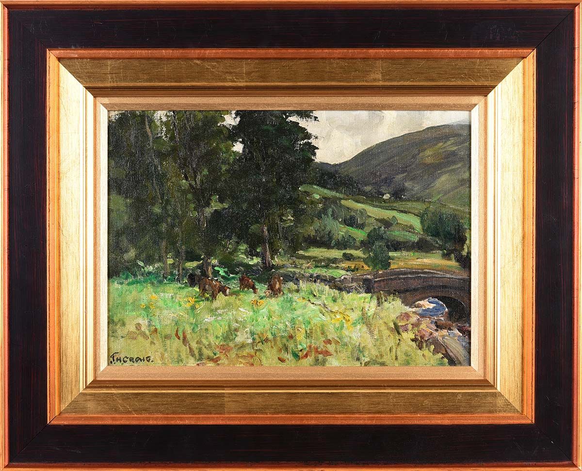 THE TOP OF THE GLEN, COUNTY ANTRIM by James Humbert Craig RHA RUA at Ross's Online Art Auctions