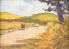 THE ROAD TO DUNGLOE, DONEGAL by Frank Forty at Ross's Online Art Auctions