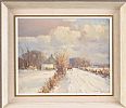 SNOW NEAR DUNGIVEN, COUNTY DERRY by Arthur H. Twells RUA at Ross's Online Art Auctions
