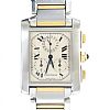 CARTIER TANK FRANAISE 18CT GOLD & STAINLESS STEEL WATCH at Ross's Online Art Auctions