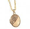 9CT GOLD LOCKET & CHAIN at Ross's Online Art Auctions