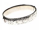 SILVER HINGED BANGLE at Ross's Online Art Auctions