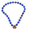 LAPIS LAZULI NECKLACE WITH 18CT GOLD CLASP at Ross's Online Art Auctions