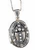 STERLING SILVER MARCASITE LOCKET & CHAIN at Ross's Online Art Auctions