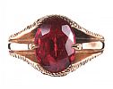 14CT ROSE GOLD RUBY RING at Ross's Online Art Auctions