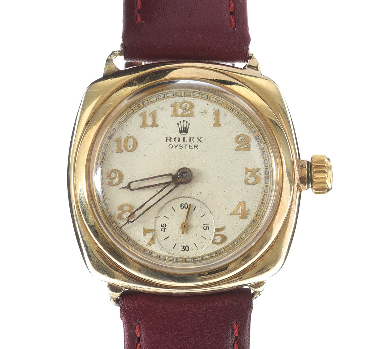 ROLEX OYSTER 9CT GOLD WRIST WATCH at Ross's Online Art Auctions