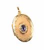 9CT GOLD AMETHYST LOCKET at Ross's Online Art Auctions