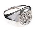 STERLING SILVER DIAMOND RING at Ross's Online Art Auctions