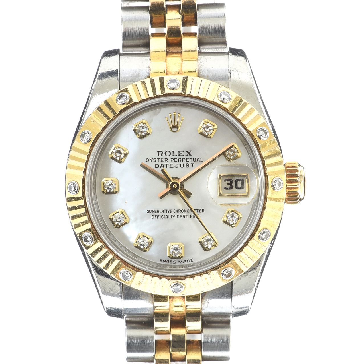 ROLEX OYSTER PERPETUAL DATEJUST LADY'S WRIST WATCH at Ross's Online Art Auctions