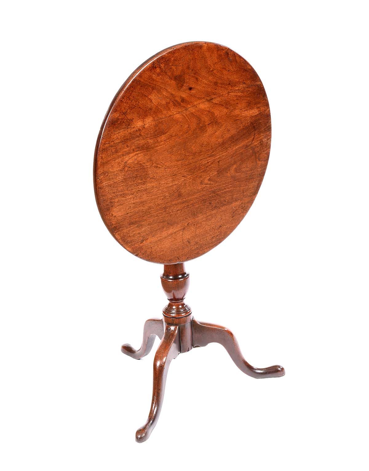 GEORGIAN MAHOGANY SNAP TOP LAMP TABLE at Ross's Online Art Auctions