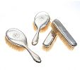 SEVEN PIECE SILVER BRUSH SET at Ross's Online Art Auctions