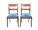 PAIR OF REGENCY MAHOGANY SIDE CHAIRS at Ross's Online Art Auctions
