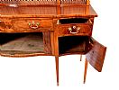 FINE EDWARDIAN INLAID MAHOGANY SERPENTINE FRONT SIDEBOARD at Ross's Online Art Auctions