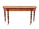 REGENCY MAHOGANY CONSOLE TABLE at Ross's Online Art Auctions