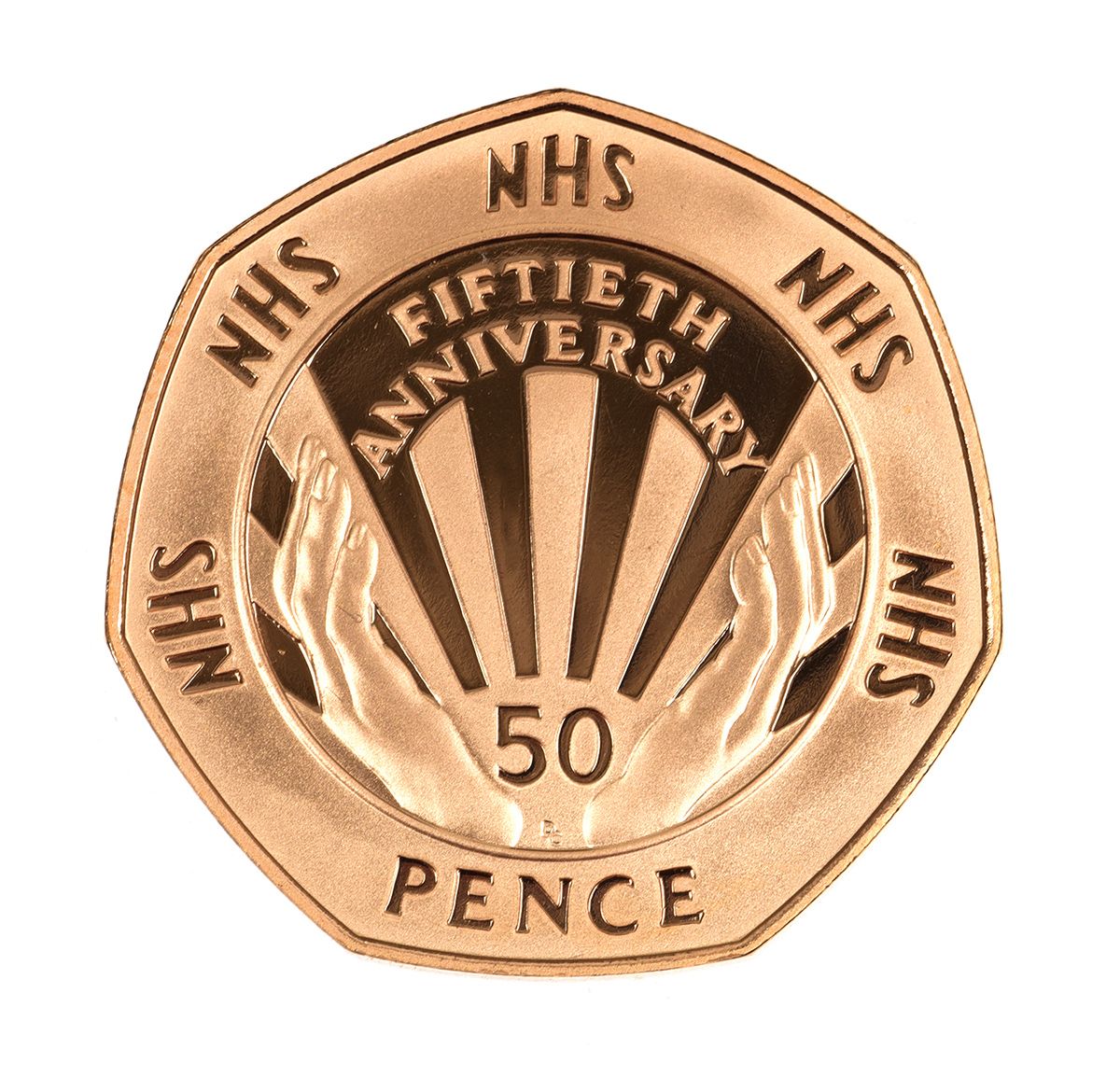 FIFTY PENCE GOLD PROOF COIN at Ross's Online Art Auctions