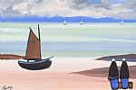 WATCHING THE SAIL BOATS by J.P. Rooney at Ross's Online Art Auctions