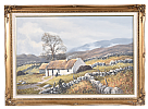 COTTAGE NEAR ARDARA, DONEGAL by William Henry Burns at Ross's Online Art Auctions
