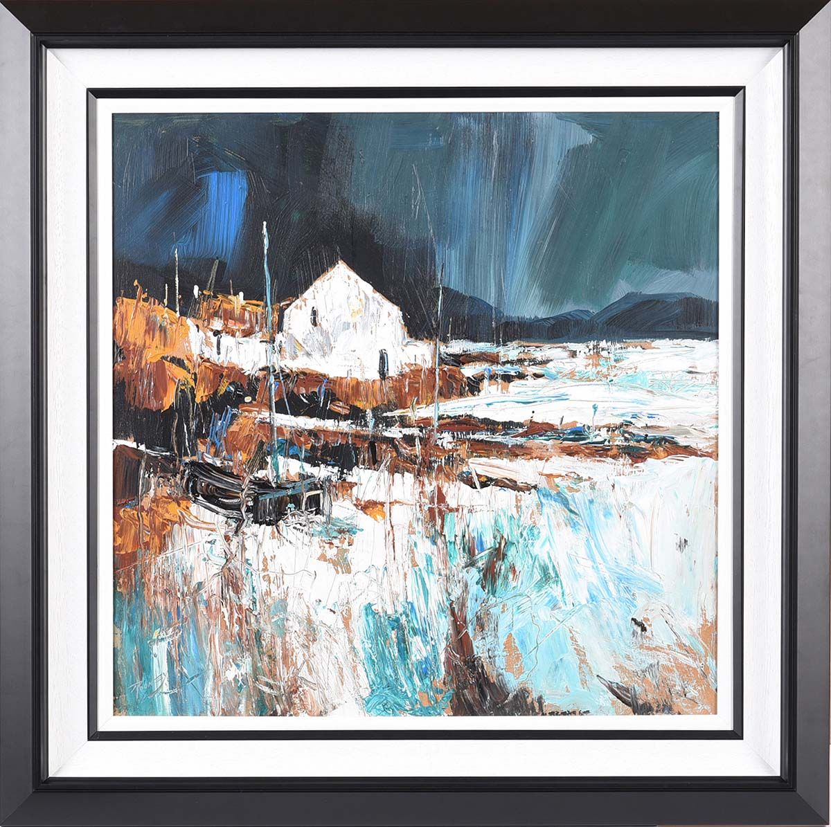 BUNBEG BOATHOUSE by J.P. Rooney at Ross's Online Art Auctions