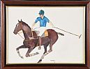 THE POLO PLAYER by Brian Merry at Ross's Online Art Auctions