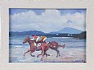 RACING ON DOWNINGS BEACH, DONEGAL by Sean Lorinyenko at Ross's Online Art Auctions