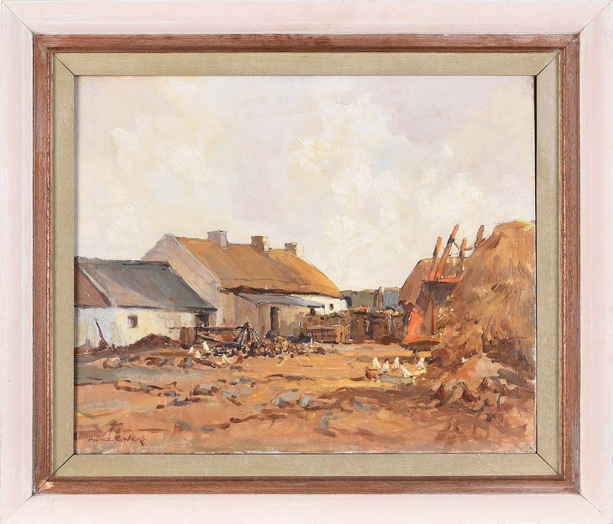 COUNTY DOWN HOMESTEAD by Maurice Canning Wilks ARHA RUA at Ross's Online Art Auctions