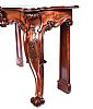 FINE VICTORIAN MAHOGANY SERPENTINE FRONT CONSOLE TABLE at Ross's Online Art Auctions