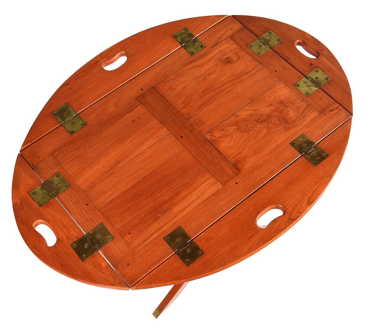 WALNUT CAMPAIGN STYLE BUTLER'S TRAY ON STAND at Ross's Online Art Auctions