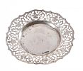 PIERCED SILVER DISH at Ross's Online Art Auctions