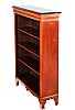 EDWARDIAN INLAID MAHOGANY OPEN BOOKCASE at Ross's Online Art Auctions