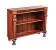 REGENCY EMPIRE STYLE OPEN BOOKCASE at Ross's Online Art Auctions