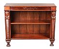 REGENCY EMPIRE STYLE OPEN BOOKCASE at Ross's Online Art Auctions