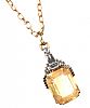 9CT GOLD TOPAZ NECKLACE at Ross's Online Art Auctions