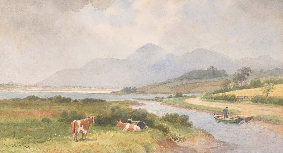 SLIEVE DONARD , THE MOURNES by Joseph William  Carey RUA at Ross's Online Art Auctions