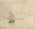 MISTY MORNING , VENICE by Moffat Lindner at Ross's Online Art Auctions
