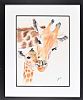 GIRAFFE WITH HER CALF by Lorraine Kidd at Ross's Online Art Auctions