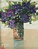PURPLE FLOWERS IN A VASE by Vivek Mandalia at Ross's Online Art Auctions
