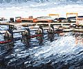 THE WEIR REPRISE 1 by Paul Walls RUA at Ross's Online Art Auctions