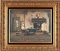 IRISH COTTAGE INTERIOR II by William Henry Burns at Ross's Online Art Auctions