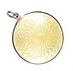 STERLING SILVER GUILLOCHE ENAMEL COMPACT PENDANT at Ross's Online Art Auctions