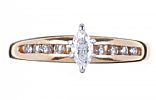 14CT GOLD DIAMOND RING at Ross's Online Art Auctions