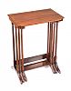 EDWARDIAN INLAID MAHOGANY NEST OF TABLES at Ross's Online Art Auctions