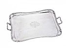 SILVER PLATED TWO HANDLED TRAY at Ross's Online Art Auctions