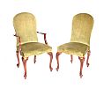 SET OF SIX UPHOLSTERED DINING ROOM CHAIRS at Ross's Online Art Auctions