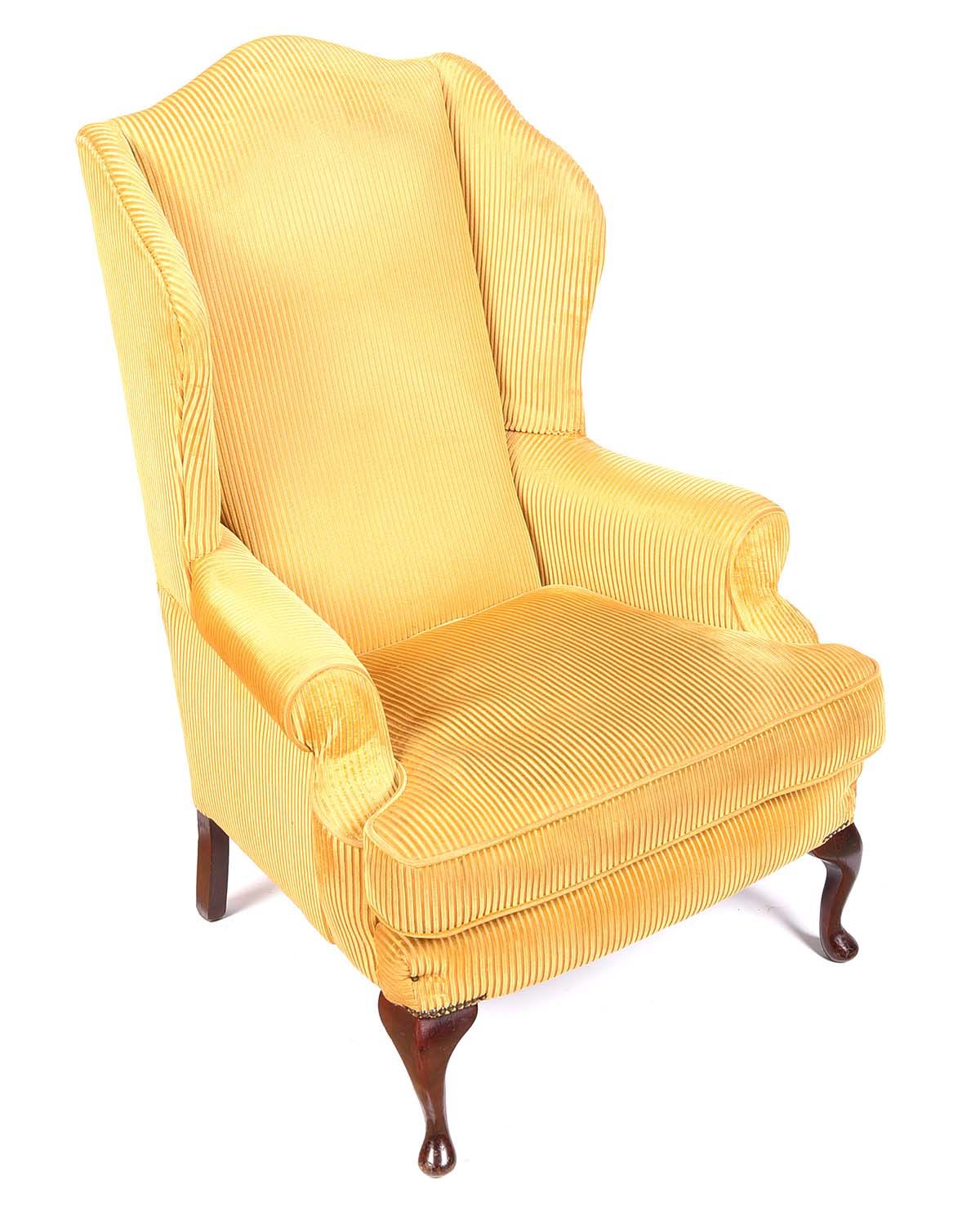 GEORGIAN STYLE WING BACK ARMCHAIR at Ross's Online Art Auctions