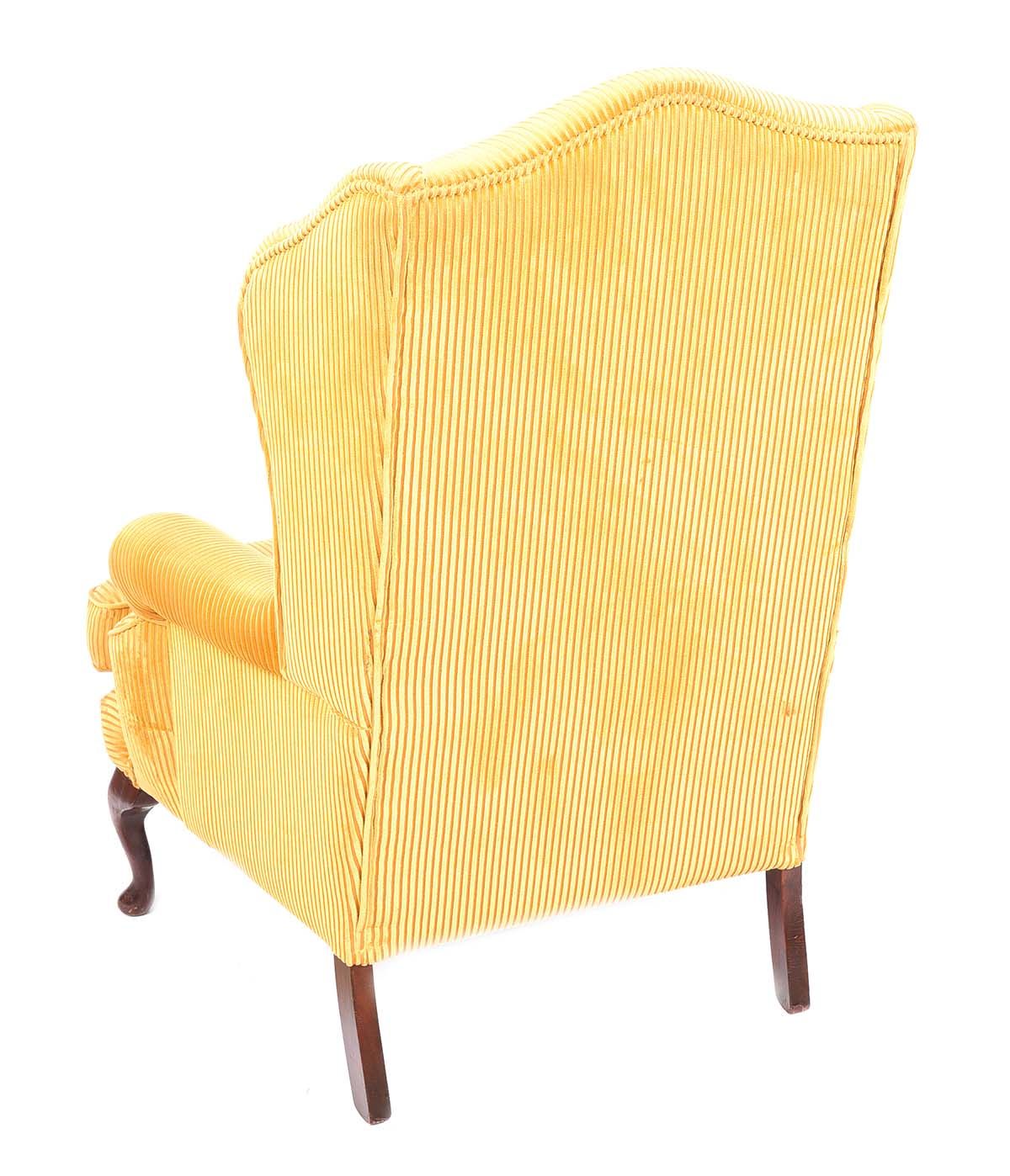 GEORGIAN STYLE WING BACK ARMCHAIR at Ross's Online Art Auctions